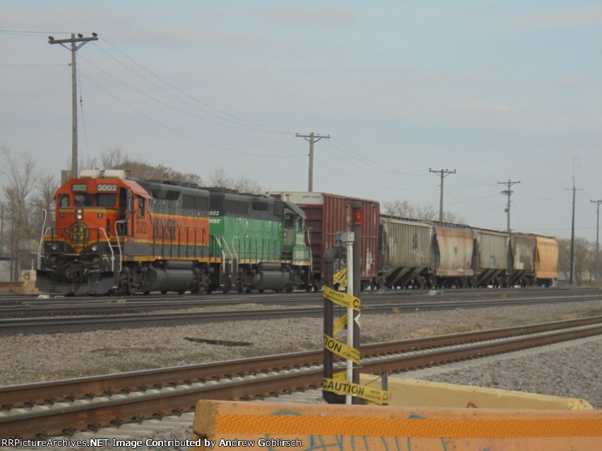 BNSF 3002 + 3022 6x Car Transfer